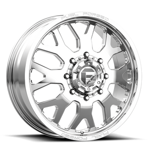 Fuel De19 Ff19D Dually Wheel 24x8.25 8x165.1 Polished 105mm - MINIMUM PURCHASE OF 4 WHEELS | DF1924828D
