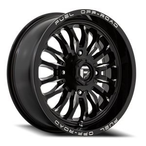 Fuel D821 Arc Atv Utv Wheel 20x7 4x137 Gloss Black Milled 13mm - FREE T-SHIRT INCLUDED! | D8212070A644