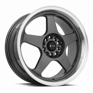 Vors Sp1 Wheels Rims 17x8 5x120 Hyper Black W/ Machined Lip 35mm | SP01178010H35HB-520
