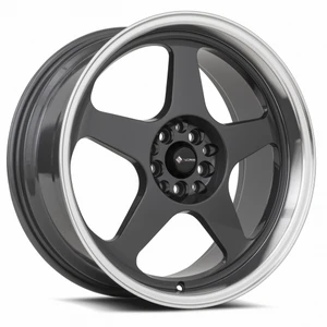 Vors Sp1 Wheels Rims 18x8 5x120 Hyper Black W/ Machined Lip 35mm | SP01188010H35HB-520