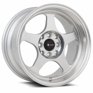 Vors Sp1 Wheels Rims 15x8 4x100 4x114.3 Silver Machined W/ Machined Lip 20mm | SP0115808H20SF
