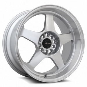 Vors Sp1 Wheels Rims 17x9 5x105 Silver Machined W/ Machined Lip 30mm | SP01179010H30SF-505