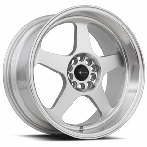 Vors Sp1 Wheels Rims 18x9 5x115 Silver Machined W/ Machined Lip 35mm | SP01189010H35SF-515