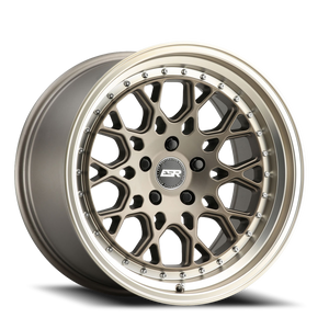DOORBUSTER PRICING! - Esr Cs3 Wheel 18x9.5 5x114.3 Matte Bronze w/ Machined Lip 35mm | 89551435 CS3MBRNZ-ML