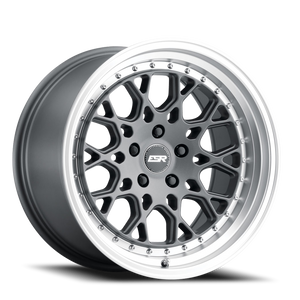 DOORBUSTER PRICING! - Esr Cs3 Wheel 19x9.5 5x108 Matte Graphite w/ Machined Lip 22mm | 99551422 CS3MGR-ML 5X108