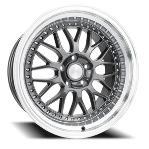 DOORBUSTER PRICING! - Esr Sr01 Wheel 18x10.5 5x115 Gloss Graphite w/ Machined Lip 22mm - FREE T-SHIRT INCLUDED! | 80551422 SR01GM-ML 5X115