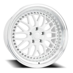 DOORBUSTER PRICING! - Esr Sr01 Wheel 18x9.5 5x114.3 Gloss White w/ Machined Lip 35mm - FREE T-SHIRT INCLUDED! | 89551435 SR01WHT-ML