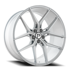 Pinnacle Splendent P204 Wheel 20x10 5x120 Silver Machined 40mm | P20420105120-40SMF