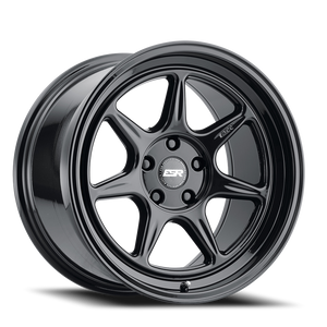 DOORBUSTER PRICING! - Esr Cr7 Wheel 18x8.5 5x100 Gloss Black 30mm - FREE T-SHIRT INCLUDED! | 88550030 CR7GBLK
