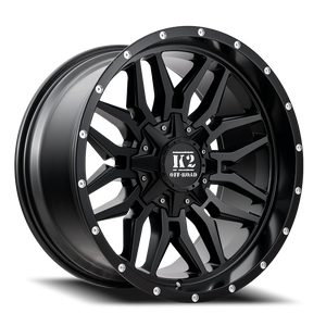 K2 Rage K16 Wheel 20x10 6x135 & 6x139.7 Matte Black -12mm | K162010655135-12MB