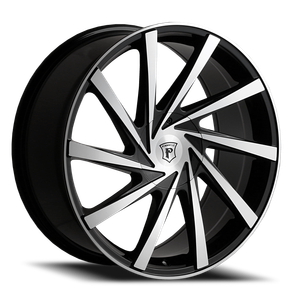 Pinnacle Turbina P90 Wheel 18x8 5x112 & 5x114.3 Gloss Black Machined 35mm | P901885112-35GBM