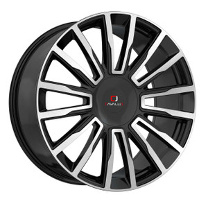 Cavallo Clv-47 Custom Drilled Wheel Blanks Rims 26x9.5 Gloss Black Machined 18 | CLV-472695BLANK+18BM