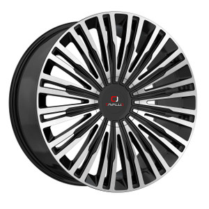 Cavallo Clv-48 Custom Drilled Wheel Blanks Rims 26x9.5 Gloss Black Machined 18 | CLV-482695BLANK+18BM