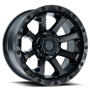 American Outlaw® Capone Wheels Rims 17x8.5 5x127 (5x5) Black Dark Tint 0 | 133-7873BT