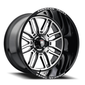 DOORBUSTER PRICING! - American Truxx At1915 Restless Wheel 20x10 6x139.7 Gloss Black Machined -25mm | AT1915-2183BM
