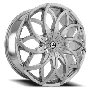 DOORBUSTER PRICING! - Azara Aza-504 Wheel 26x9.5 6x135 & 6x139.7 Chrome 25mm - MINIMUM PURCHASE OF 4 WHEELS | AZA-504269561351397+25C