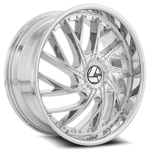 DOORBUSTER PRICING! - Azara Aza-516 Wheel 20x8.5 5x114.3 & 5x120 Nano Chrome 35mm | AZA-516208551143120+35NCR