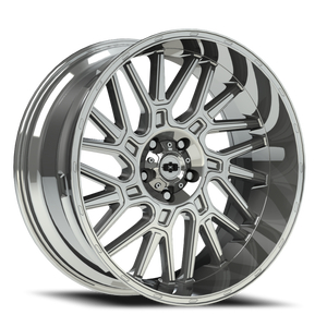 Vision Brawl 404 Wheel 22x14 5x139.7 Chrome -76mm - MINIMUM PURCHASE OF 4 WHEELS | 404-22485C-76