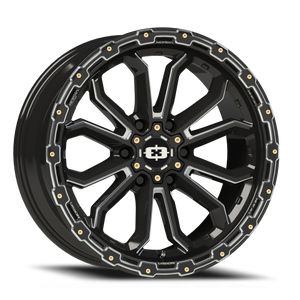 Vision Korupt 405 Wheel 20x9 6x135 Gloss Black Milled Spoke 12mm | 405-2936GBMS12