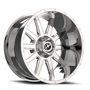 DOORBUSTER PRICING! - Xf Off-Road Xf-219 Wheel 20x12 5x127 & 5x139.7 Chrome -44mm | XF-219201251271397-44C