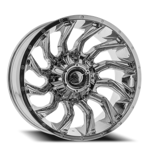 DOORBUSTER PRICING! - Xf Off-Road Xf-224 Wheel 22x12 5x139.7 & 5x150 Chrome -44mm | XF-224221251397150-44C