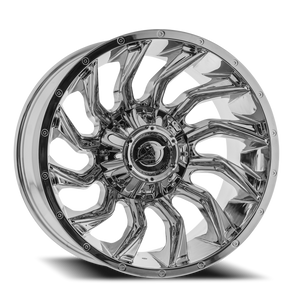 DOORBUSTER PRICING! - Xf Off-Road Xf-224 Wheel 22x12 8x165.1 & 8x180 Chrome -44mm | XF-224221281651180-44C