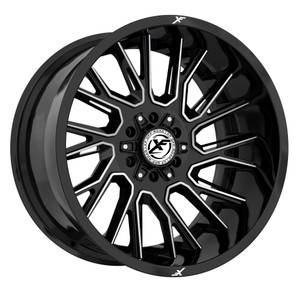 Xf Off-Road® Xf-230 Wheels Rims 22x12 5x127 (5x5) 5x5.5 (5x139.7) Gloss Black Machined -44  | XF-230221251271397-44GBM