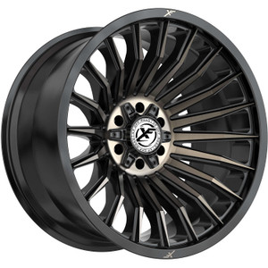 Xf Off-Road® Xf-231 Wheels Rims 22x12 5x127 (5x5) 5x5.5 (5x139.7) Black Machined Bronze Dark Tint -44  | XF-231221251271397-44SBMBRDDT