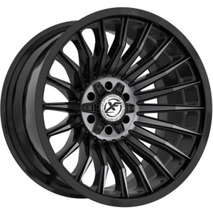 Xf Off-Road® Xf-231 Wheels Rims 22x12 5x127 (5x5) 5x5.5 (5x139.7) Gloss Black TItanium Dark Tint -44  | XF-231221251271397-44GBMTITDDT