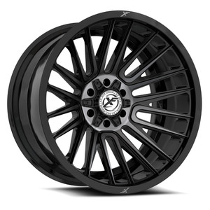 Xf Off-RoadÂ® Xf-234 Wheels Rims 20x9 5x127 (5x5) 5x5.5 (5x139.7) Gloss Black Brushed Dark Tint 12 | XF-234209051271397+12GBBRDDT