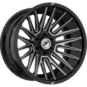 Xf Off-RoadÂ® Xf-234 Wheels Rims 24x12 5x127 (5x5) 5x5.5 (5x139.7) Gloss Black Milled -44 | XF-234241251271397-44GBML