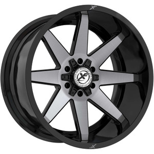Xf Off-RoadÂ® Xf-236 Wheels Rims 20x10 5x127 (5x5) 5x5.5 (5x139.7) Gloss Black Brushed Dark Tint -12 | XF-236201051271397-12GBBRDDT