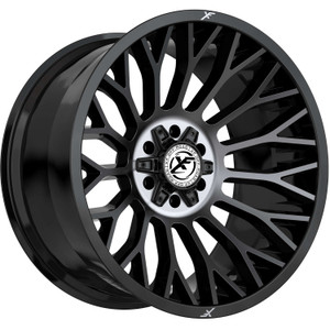 Xf Off-RoadÂ® Xf-237 Wheels Rims 22x12 5x127 (5x5) 5x5.5 (5x139.7) Gloss Black Brushed Dark Tint -44 | XF-237221251271397-44GBBRDDT