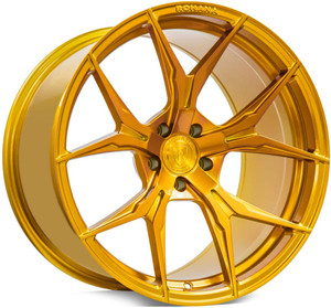 Rohana Rfx5 Wheels Rims 20x9 5x120 Gloss Gold 35 | RFX52095120G35
