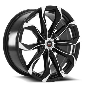Spec-1® Sp-44 Wheels Rims 18x8.5 5x100 5x4.5 (5x114.3) Gloss Black Machined 40 | SP4418852340GBM
