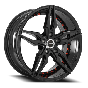 DOORBUSTER PRICING! - Spec-1 Sp-46 Wheel 18x8 5x114.3 Gloss Black 38mm | SP4618801638GB