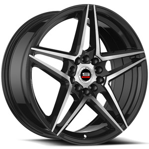 Spec-1® Sp-54 Wheels Rims 17x7.5 5x4.5 (5x114.3) 5x120 Gloss Black Machined 42 | SP-5417753842GBM