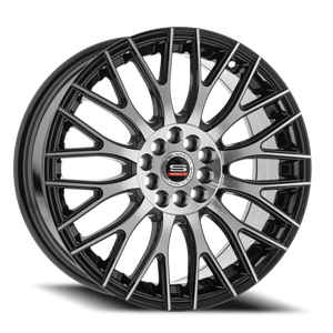 DOORBUSTER PRICING! - Spec-1 Sp-55 Wheel 20x8.5 5x112 & 5x114.3 Gloss Black & Machined 38mm | SP-5520853638GBM
