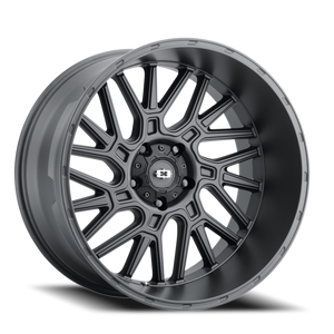 Vision Brawl 404 Wheel 22x10 5x139.7 Satin Black -19mm | 404-22085SB-19