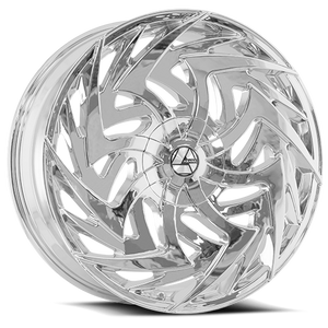 DOORBUSTER PRICING! - Azara Aza-520 Wheel 22x9.5 5x115 & 5x120 Nano Chrome 15mm | AZA-52022955115120+15NCR