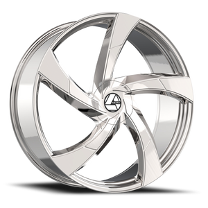 DOORBUSTER PRICING! - Azara Aza-524 Wheel - 22x8.5 5x114.3 & 5x120 Nano Chrome 38mm | AZA-524228551143120+38NCR