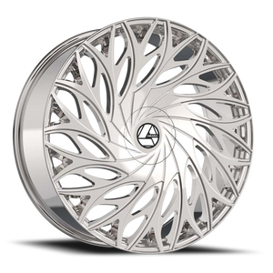 DOORBUSTER PRICING! - Azara Aza-525 Wheel 22x9.5 5x115 & 5x120 Nano Chrome 15mm | AZA-52522955115120+15NCR