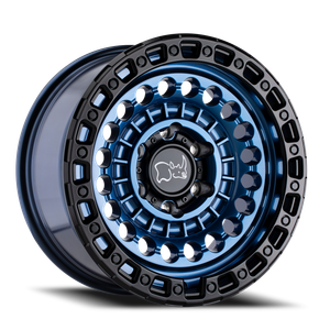 Black Rhino Sentinel Wheel 17x8.5 8x165.1 Cobalt Blue w/ Black Ring -18mm | 1785STN-88165U25