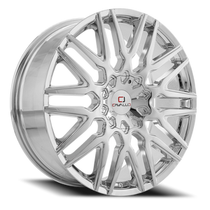DOORBUSTER PRICING! - Cavallo Clv-24 Wheel 22x8.5 5x114.3 & 5x120 Nano Chrome 38mm | CLV-24228551143120+38NCR