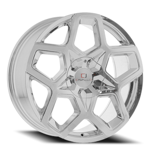 DOORBUSTER PRICING! - Cavallo Clv-25 Wheel 22x8.5 5x114.3 & 5x120 Nano Chrome 38mm | CLV-25228551143120+38NCR
