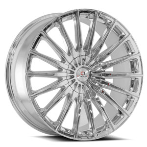 Cavallo® Clv-34 Wheels Rims 22x8.5 5x4.5 (5x114.3) 5x120 Nano Chrome 38 | CLV-34228551143120+38NCR