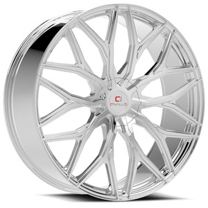 Cavallo® Clv-37 Wheels Rims 22x8.5 5x4.5 (5x114.3) 5x120 Nano Chrome 38 | CLV-37228551143120+38NCR