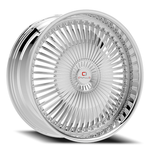 DOORBUSTER PRICING! - Cavallo Clv-41 Wheel 20x8.5 5x112 & 5x114.3 Chrome 35mm | CLV-41208551121143+35C