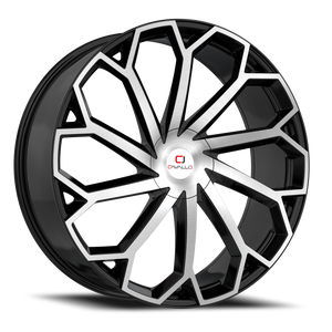 DOORBUSTER PRICING! - Cavallo Clv-51 Wheel 18x8 5x114.3 & 5x120 Gloss Black & Machined 35mm | CLV-51188051143120+35BM