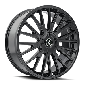 Kraze Kr185 Double Down Wheels Rims 22x8.5 5x110 5x115 Gloss Black 38mm | KR185-22811B38